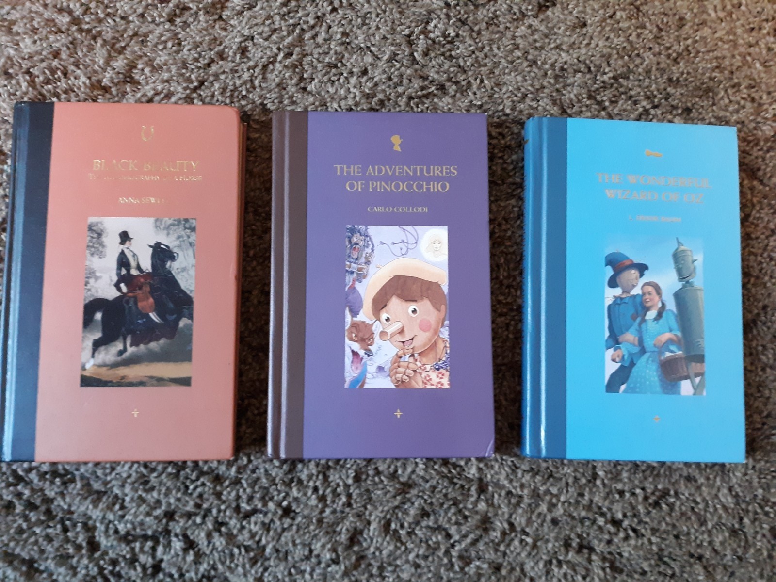 3 Great Reads Books Black Beauty Wizard of Oz Pinocchio