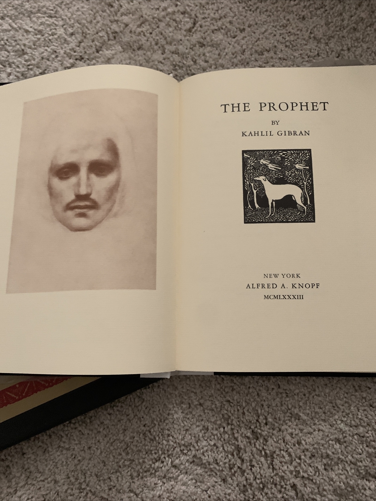 The Prophet Kahlil Gibran 1983 HC 25th Printing Alfred A Knopf Borzoi Book