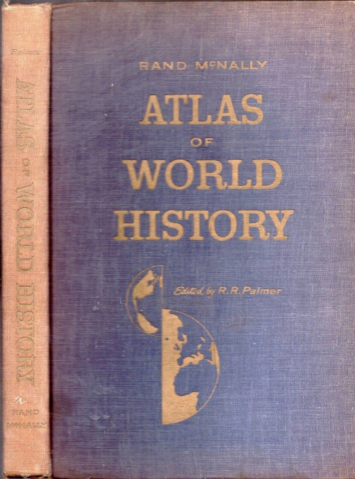 1957 ATLAS OF WORLD HISTORY 100S COLOR MAPS ASIA USA EUROPE AUSTRALIA AFRICA…