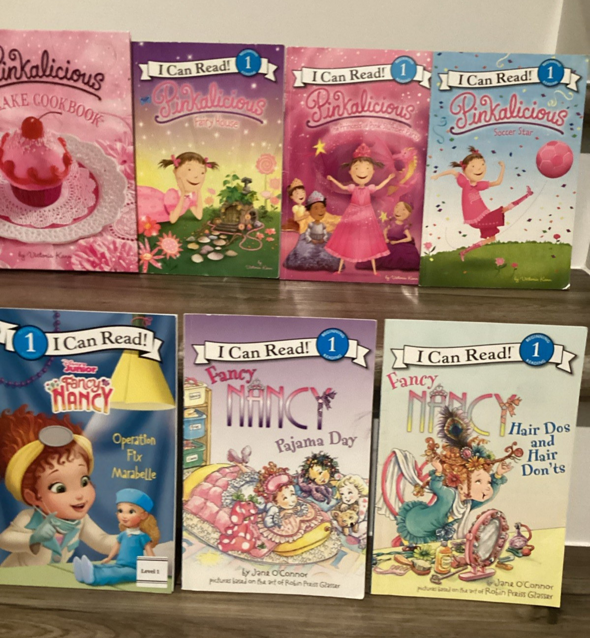 Pinkalicious & Fancy Nancy I Can Read Phonics Kids Books Lot Of 15 + Cookbook