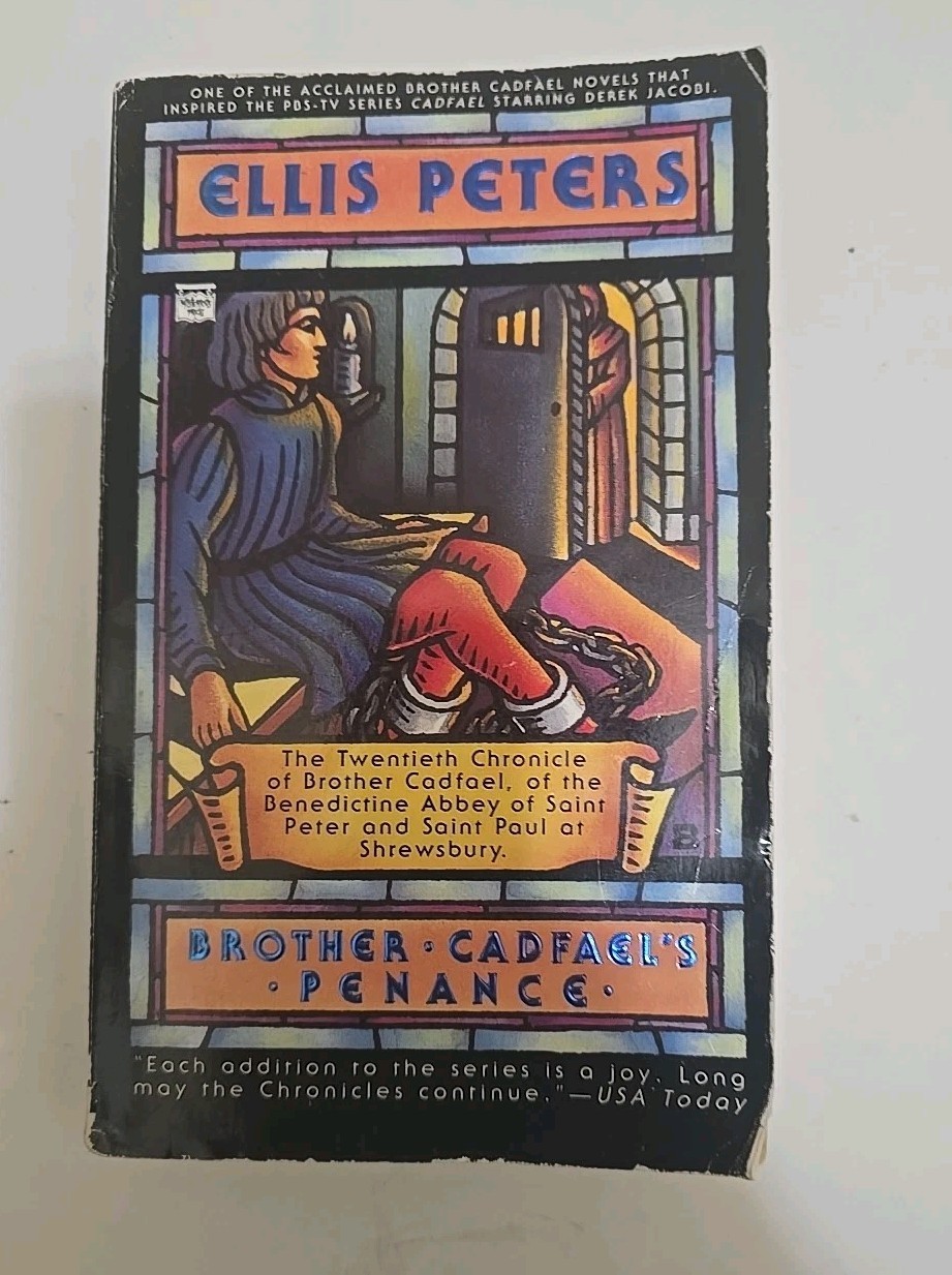 7 Book Lot of Writer Ellis Peters Paperbook Books with “Heretic’s Apprentice” +