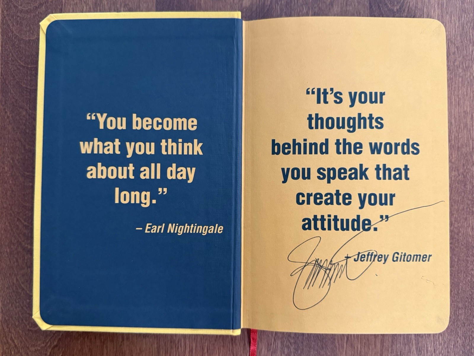 SIGNED “Jeffrey Gitomer’s Little Gold Book of Yes! Attitude” Lifetime Of Success