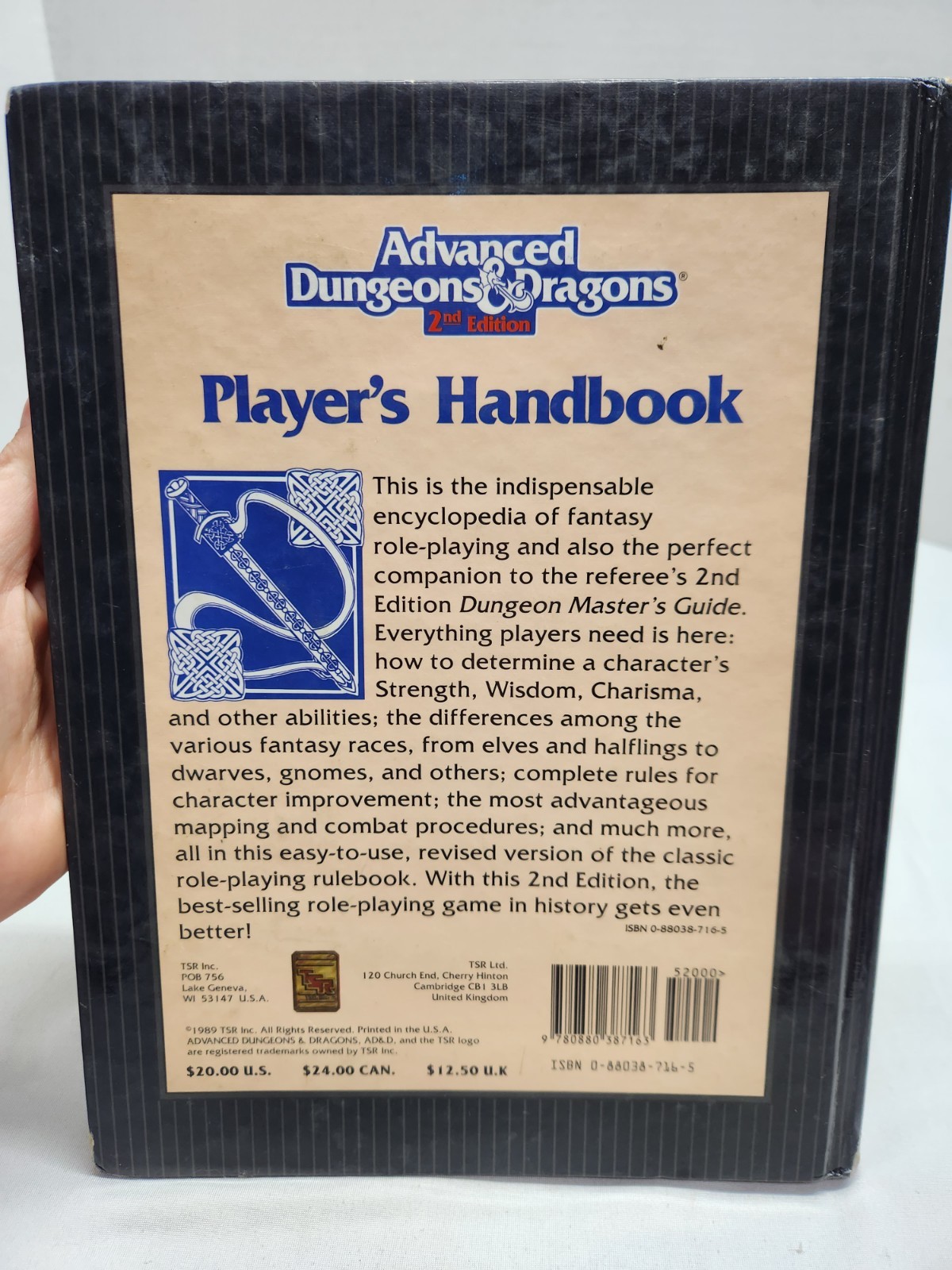 Advanced Dungeons & Dragons Player’s Handbook, 2nd Edition David “Zeb” Cook ORIG