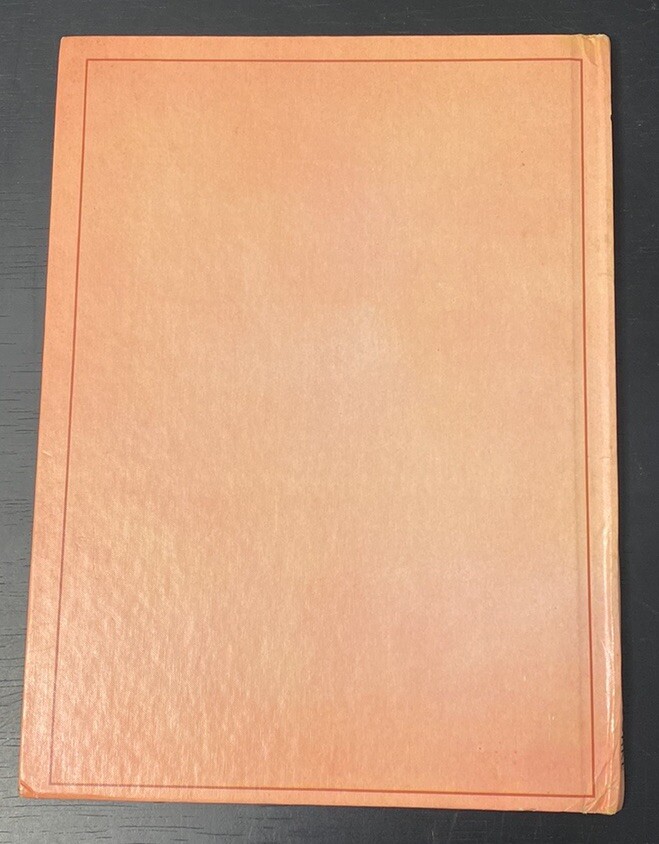 Vintage Rourke Dinosaur Library Books Orange Pink Lavender Decorative Bookshelf