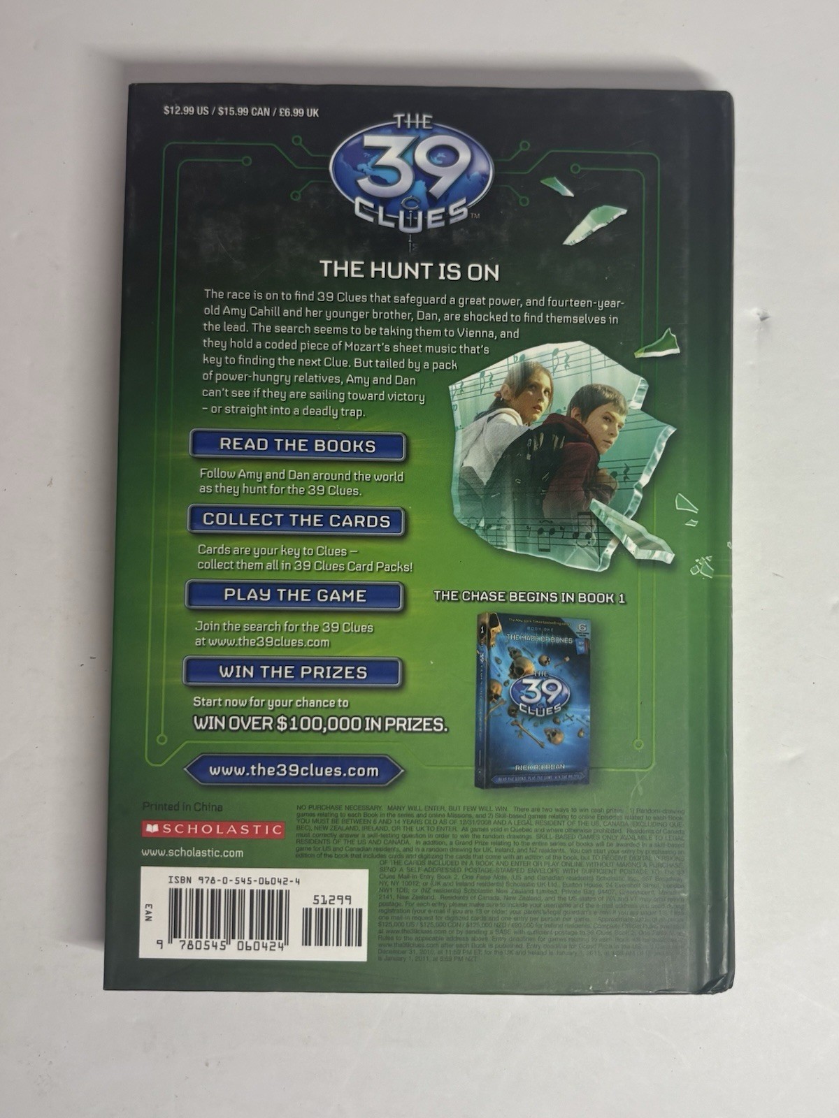 39 Clues Books 1, 2, 3, 8 and 10
