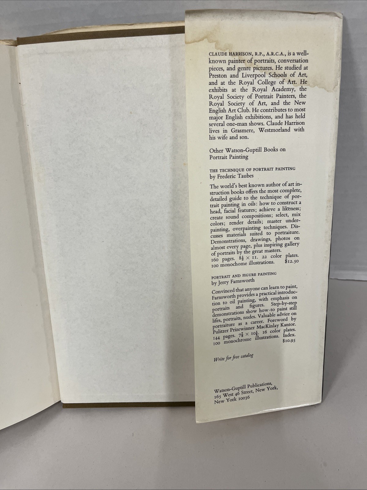 The Portrait Painter’s Handbook by Claude Harrison