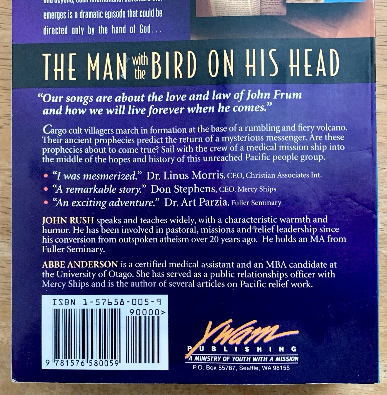 Lot Of 4 YWAM books: Against Odds, Walking Miracle, Torches of Joy, Bird on Head