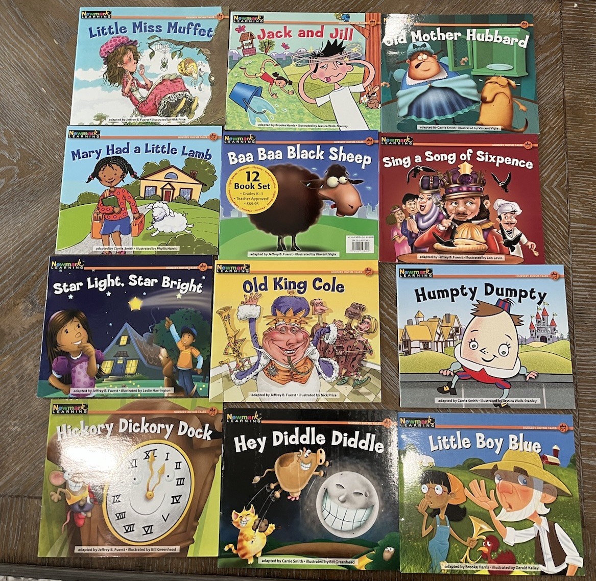 Nursery Rhyme Tales 12 Book Set Grades K-1 by Newmark Learning Illustrated