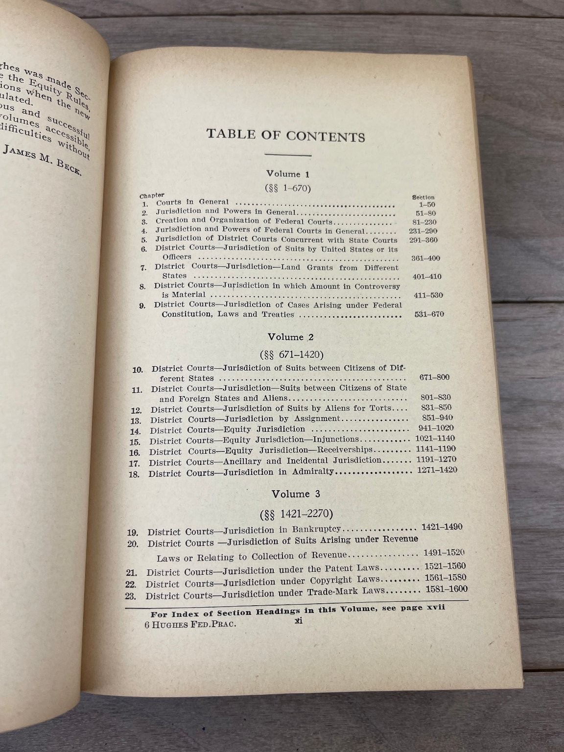 Federal Practice Jurisdiction & Procedure Hughes 1931 Volume 6 West Pub