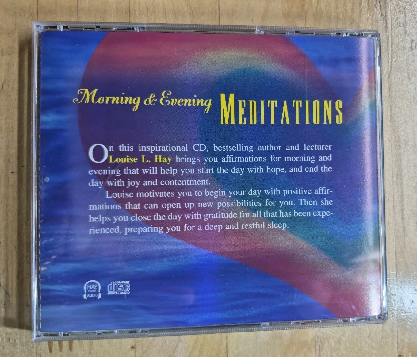 Louise Hay Morning & Evening Meditations Audio CD Pre-Owned Guided Meditation