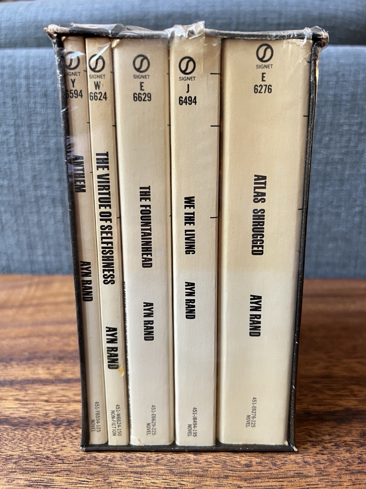 Ayn Rand A Signet Gift Pack 5 Books Set SEALED VINTAGE Rare *REaD* Fountainhead