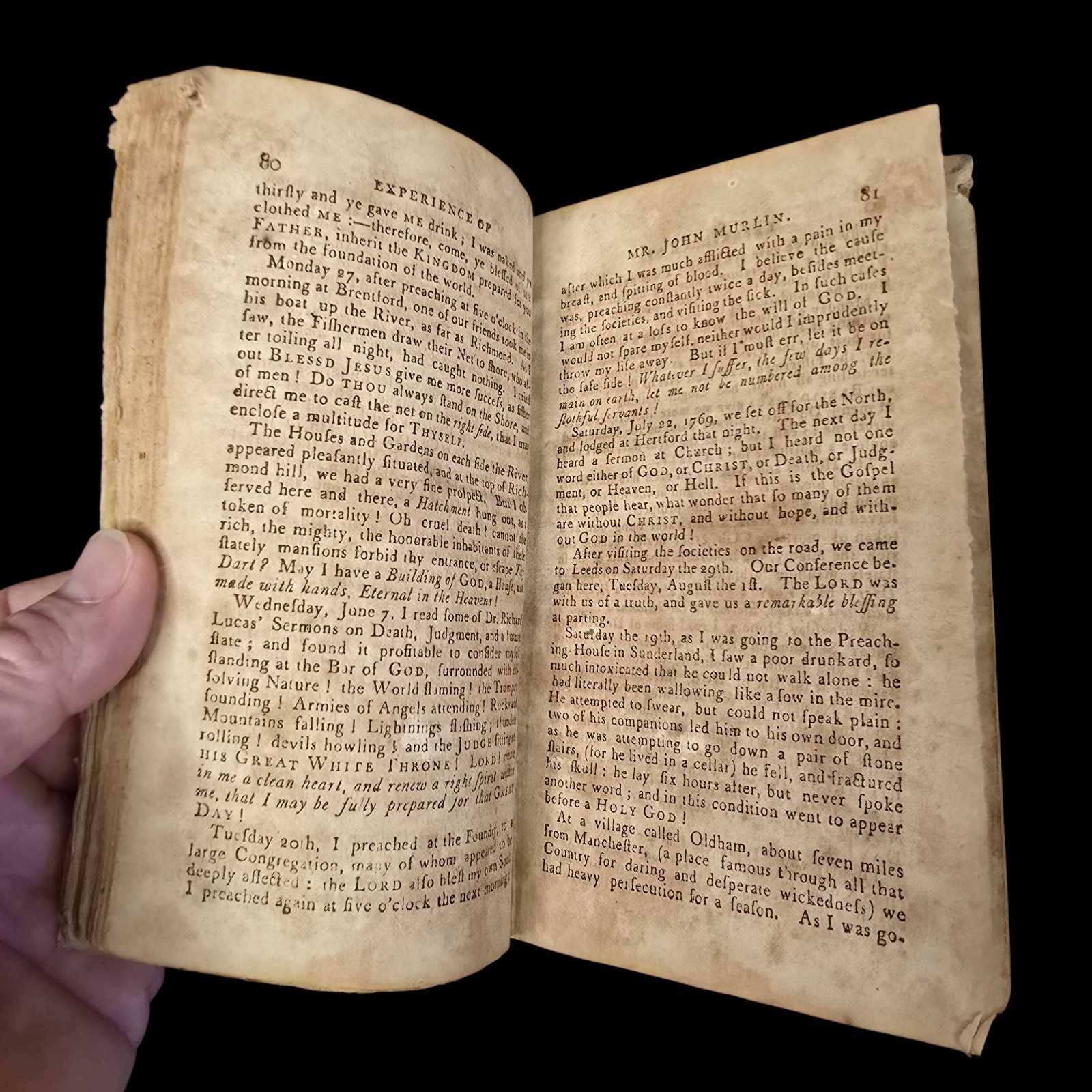 John Wesley. The Experience of Several Eminent Methodist Preachers 1812