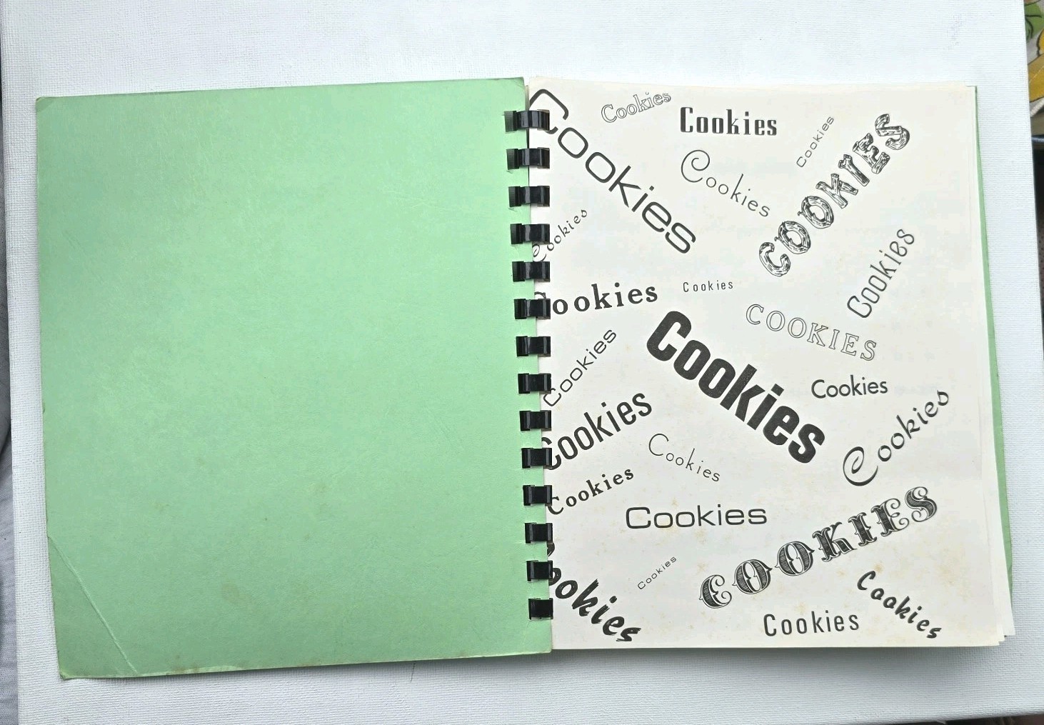 Cookies Vintage Cookbook Iowa Falls Spiral Bound 100 Pages
