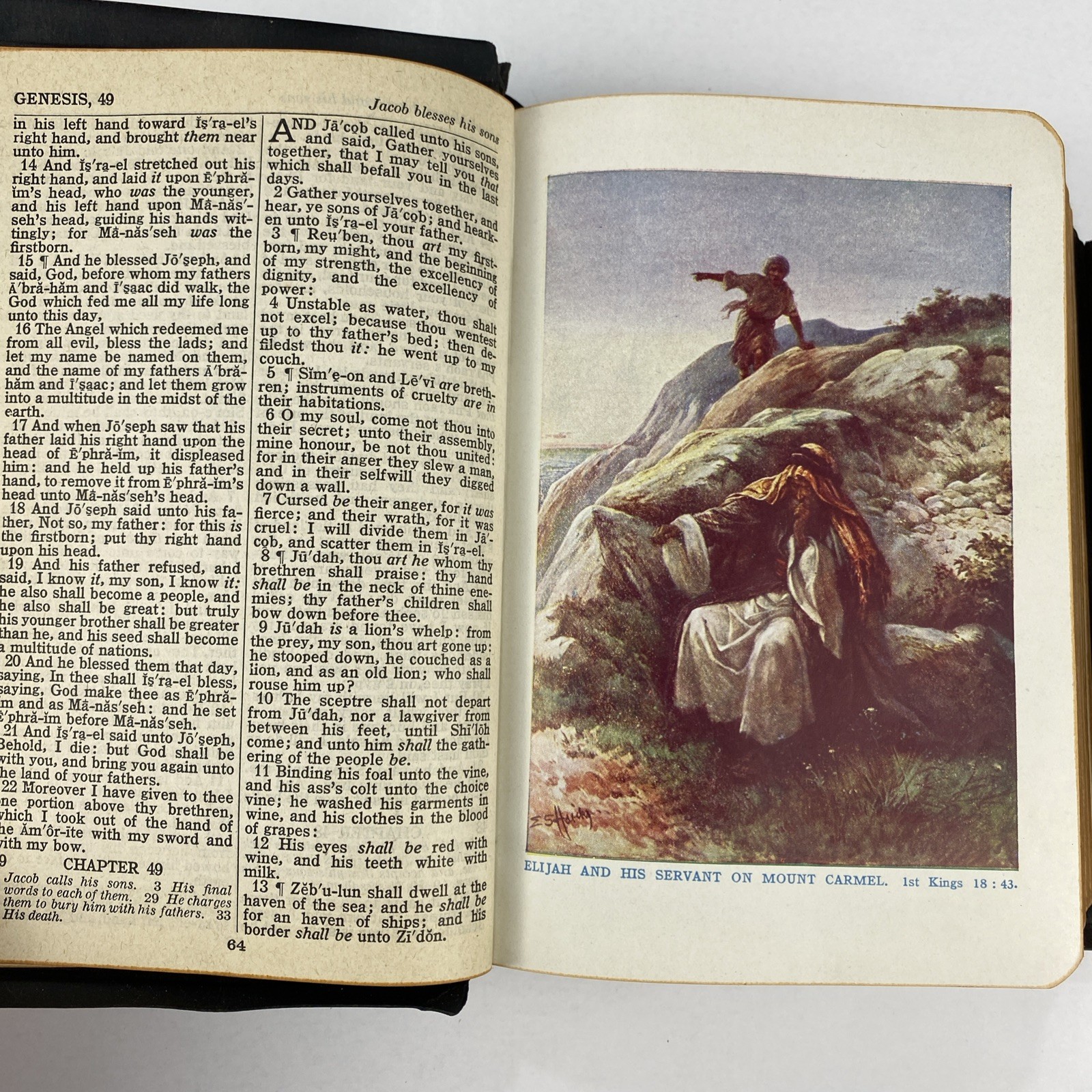 The Holy Bible King James Version Self-Pronouncing 1940s National Bible Press