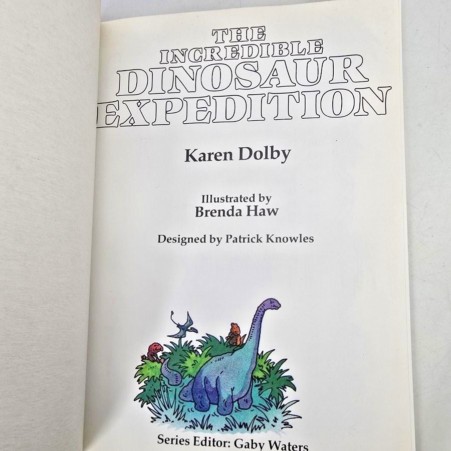 The Incredible Dinosaur Expedition Karen Dolby Usborne Puzzle Kids Book Vintatge