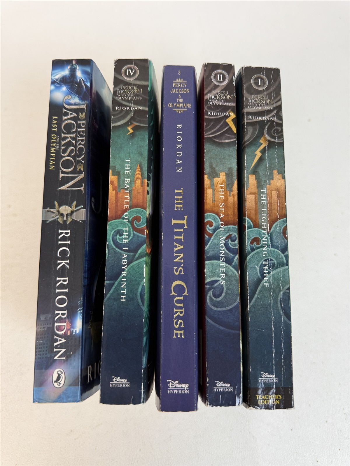 Rick Riordan Complete Percy Jackson & Olympians #1-5 YA Fiction