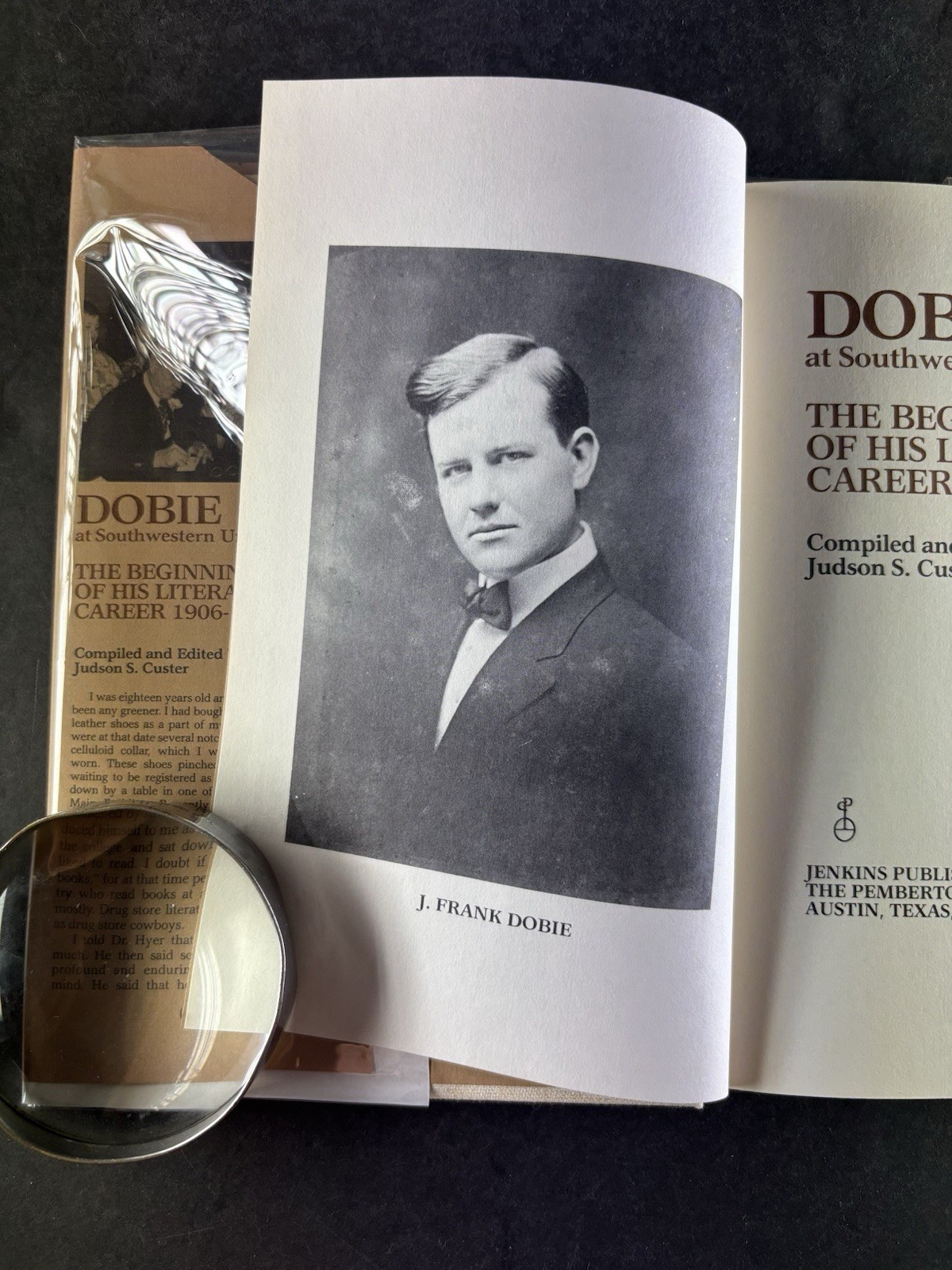 Dobie at Southwestern University 1906-1911 J Frank Dobie Texas History HC DJ