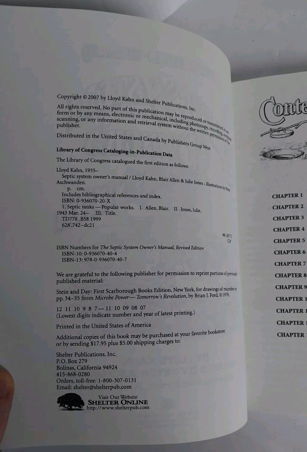 Septic System Owner’s Manual by Lloyd Kahn (2007, Perfect)
