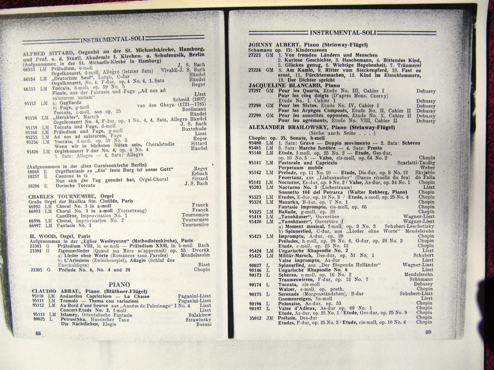 1935 GERMAN POLYDOR Schallplatten HAUPTKATALOG RECORD Main Catalog Xerox Copy