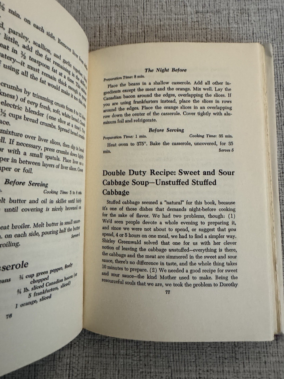 Working Wives Cook Book Zavin Stuart 1963 HC DJ Vintage Make Ahead