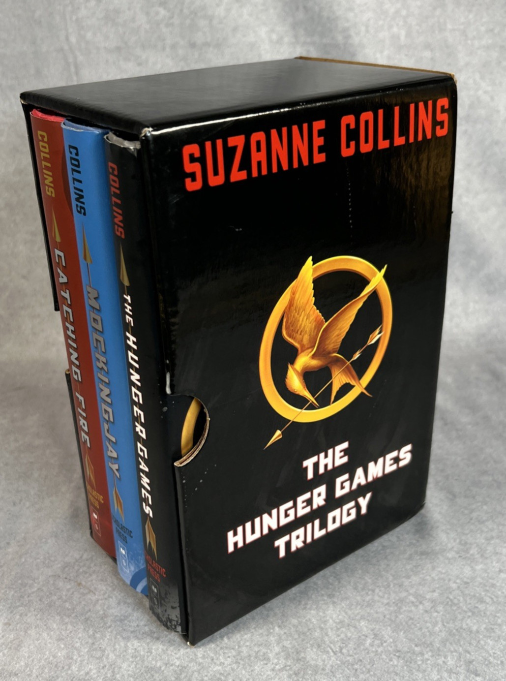 THE HUNGER GAMES Trilogy Hardcover Box Set Suzanne Collins Scholastic 1st Ed