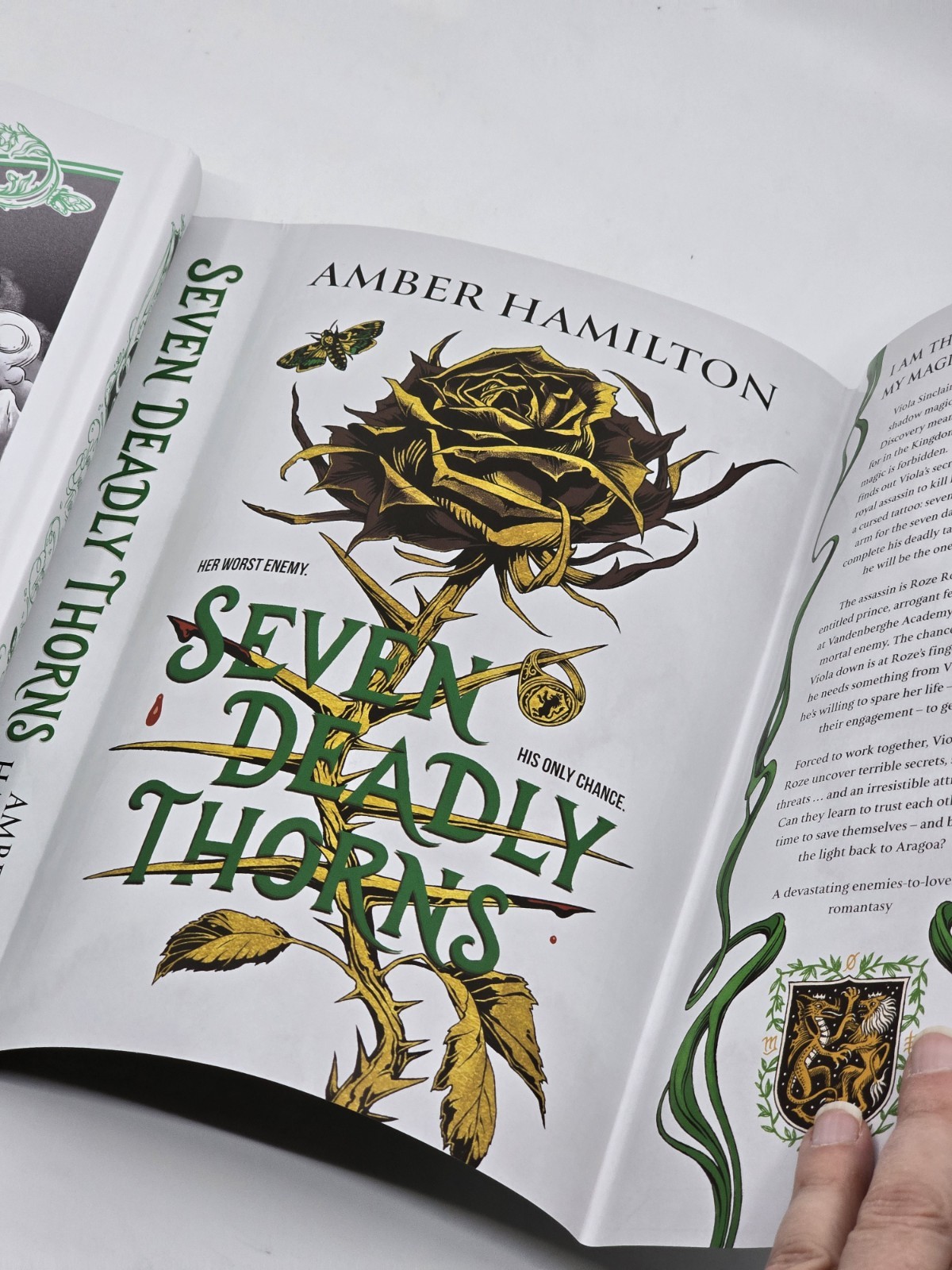 Seven Deadly Thorns Fairyloot Special Edition HC Amber Hamilton Sprayed Edges