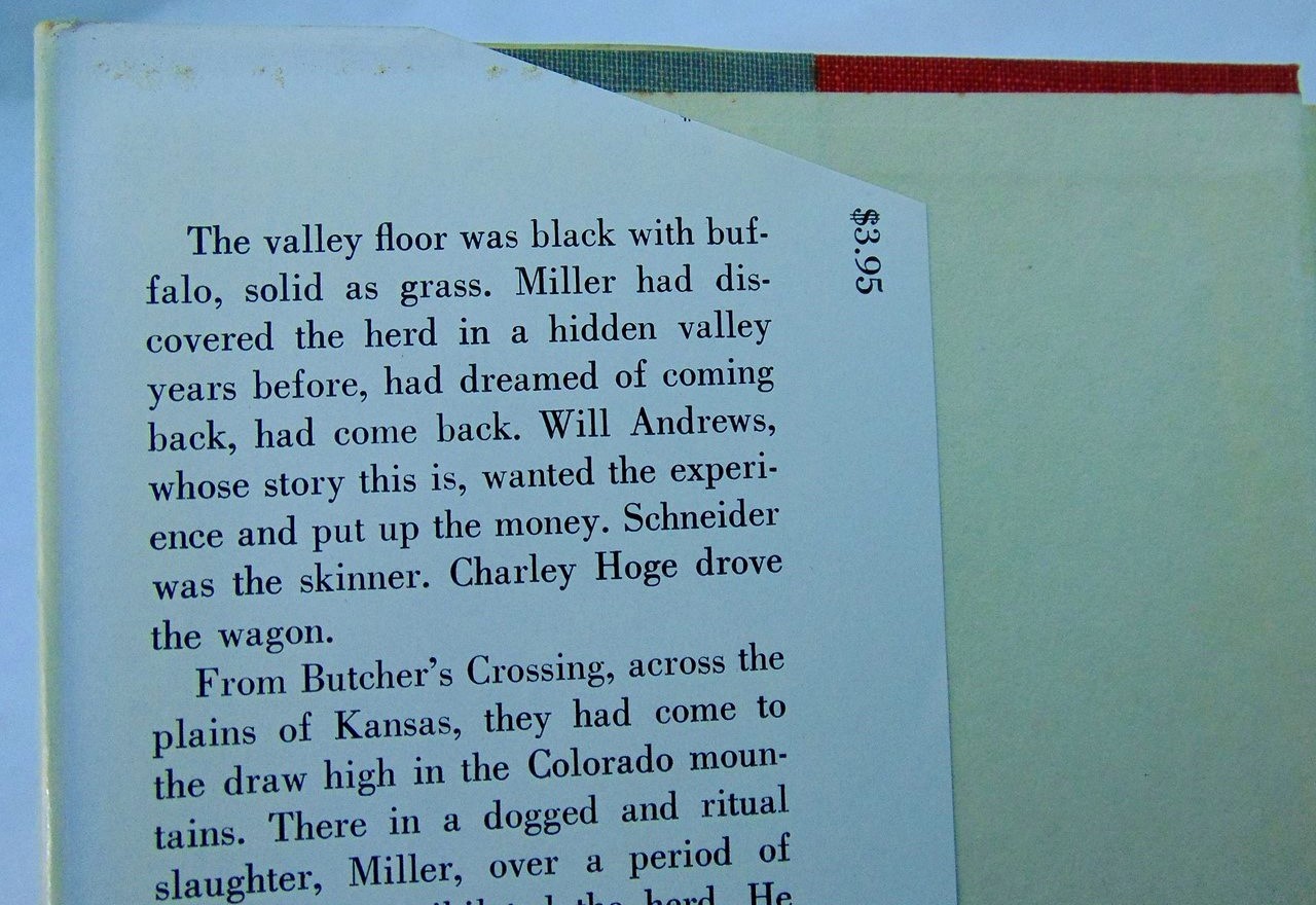 John Williams: Butcher’s Crossing First Edition HC DJ 1960 Macmillan