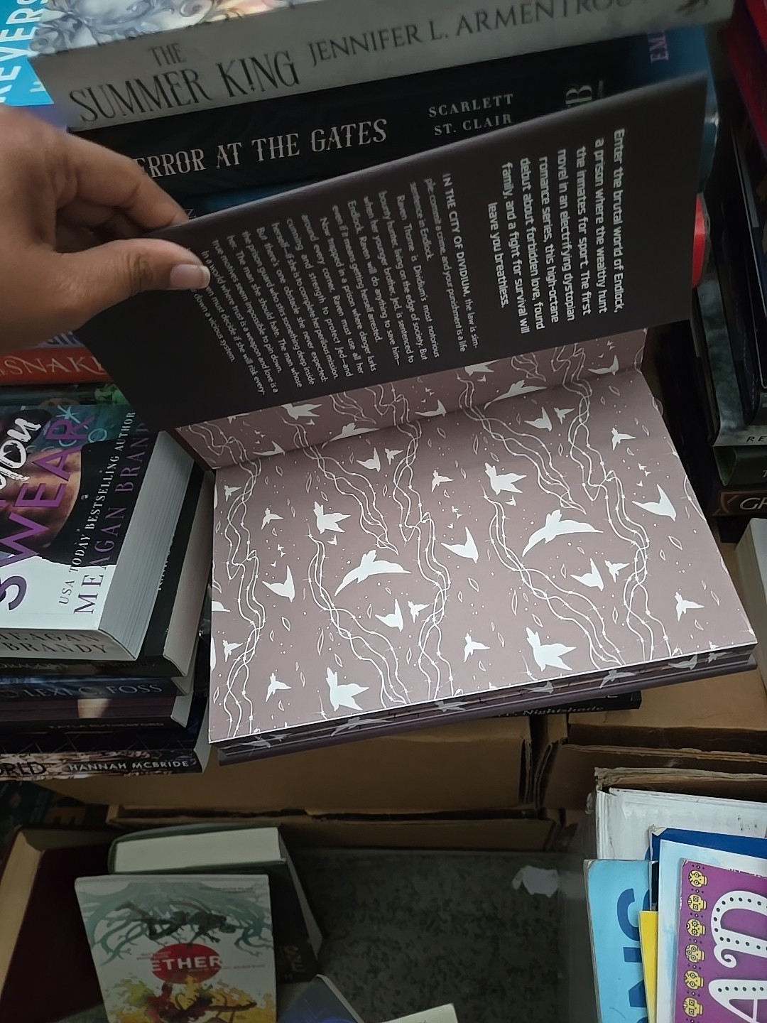 Exclusive adult dark fantasy Dystopian to cage a wild bird sprayed edges oop