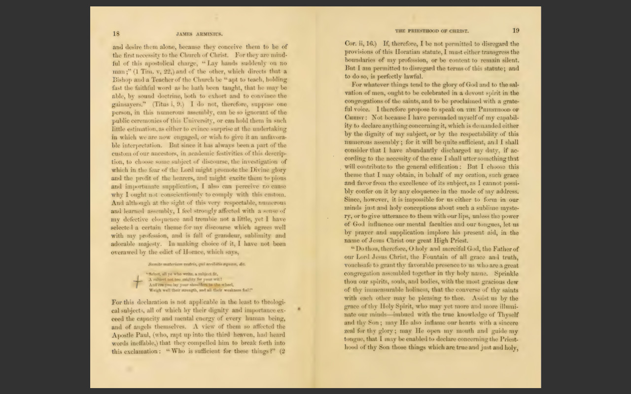 The Works of James Arminius, 1853 Edition, 3 VOLUME E-Book Set on CD-ROM