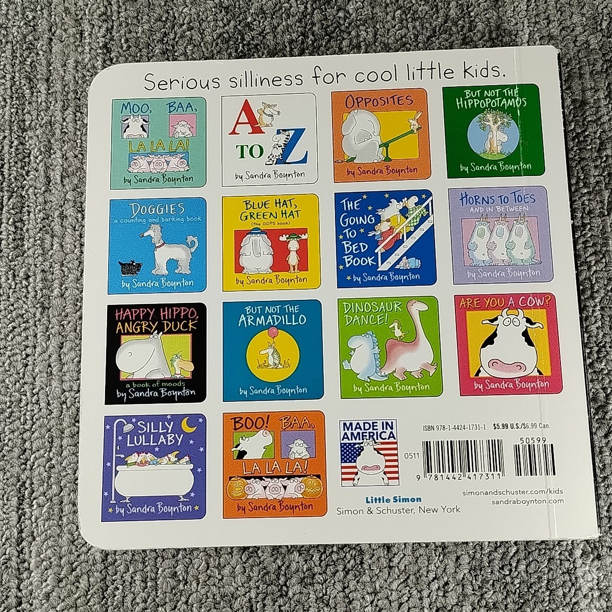 Sandra Boynton Doggies Hippo Duck Horns Moo Baa Dinosaur Eek 8 Board Book Lot