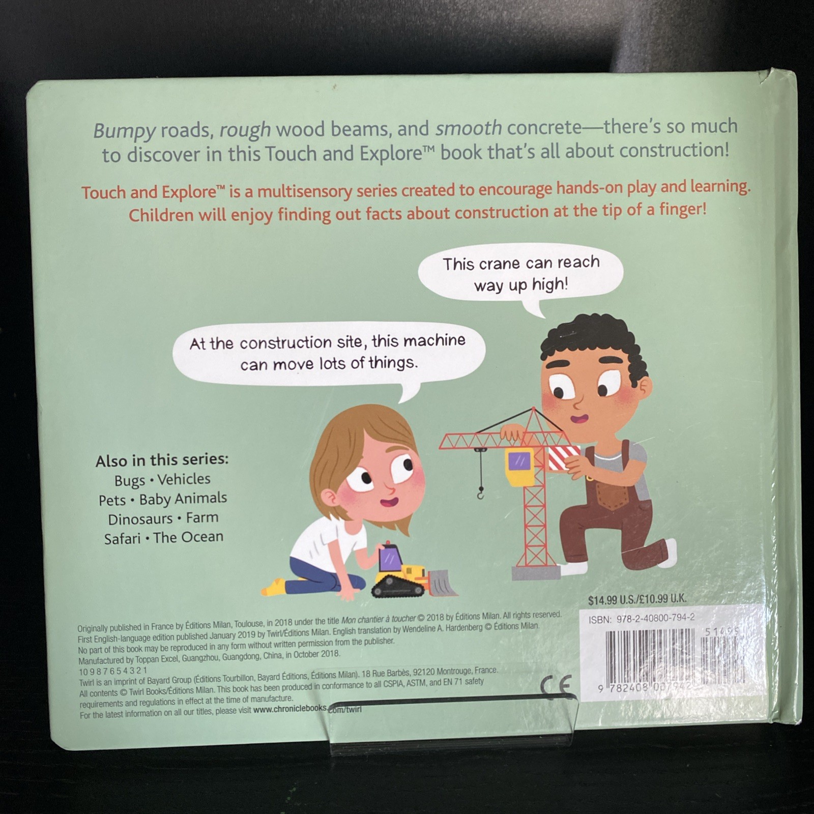Touch and Explore Construction by Stephanie Babin (2019, Hardcover)
