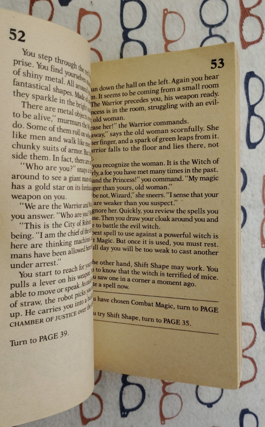 Wizards Warriors & You Book 8 Conquest of the Time Master 1985 PB First Printing