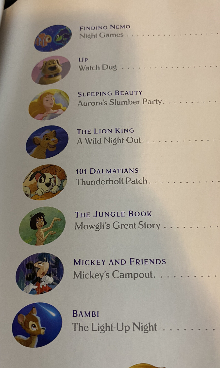 DISNEY Press Book Hardback NEW Bedtime Favorites Mickey Simba Bambi Winnie