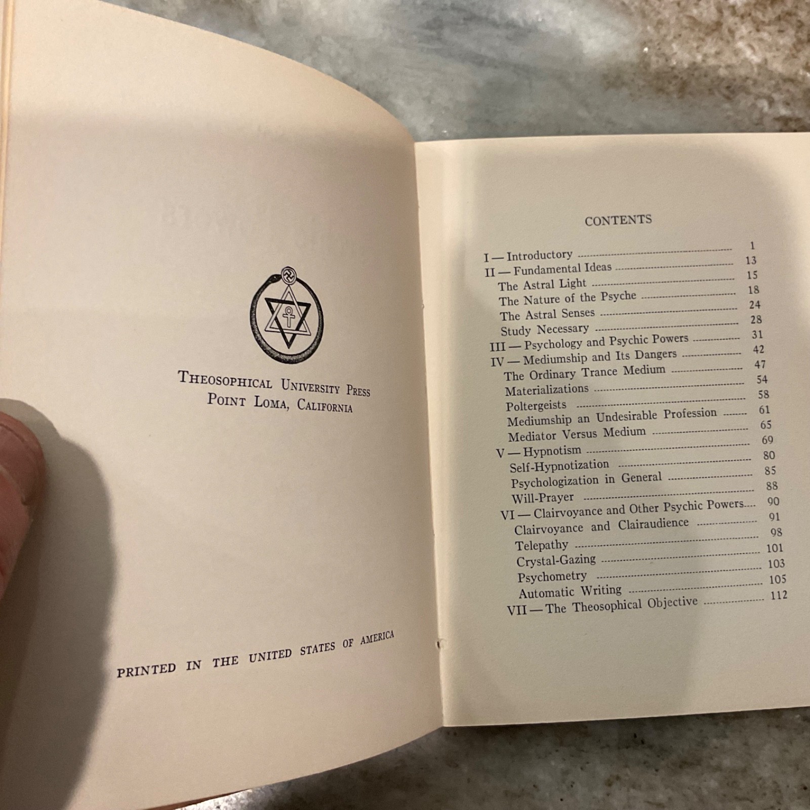 PSYCHIC POWERS by Helen Savage 1940 1st Ed Softcover