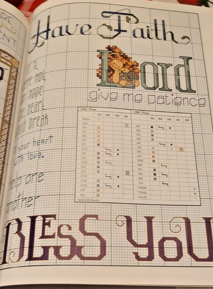 555 LITTLE SAYINGS IN CROSS-STITCH by Marie Barber Hardcover Book 128 Pages