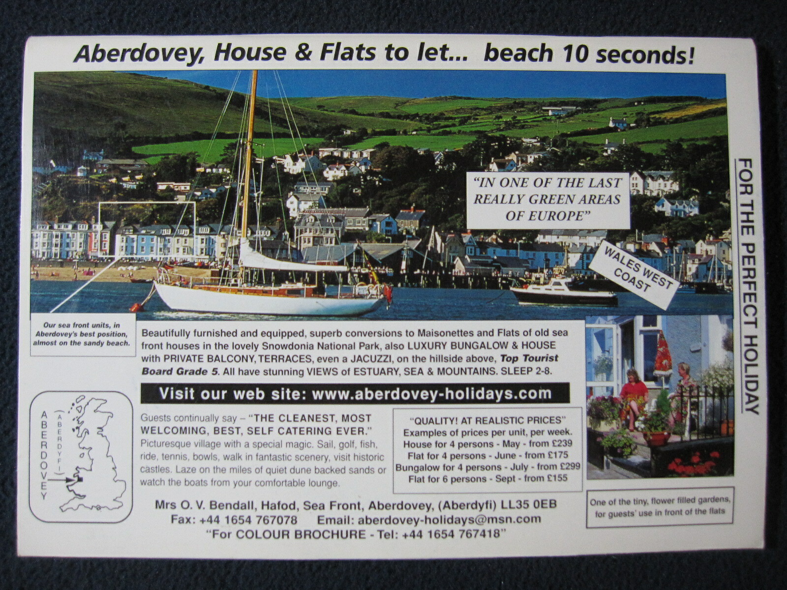 Self Catering Holiday Homes 1999 Vacation Planner [Booklet] British Tourist Auth