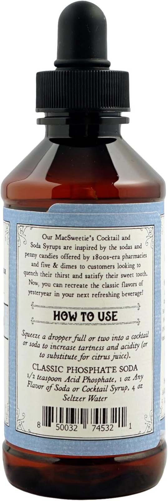 Acid Phosphate for Drinks, Cocktails & Sodas 4 Ounce (Pack of 1)
