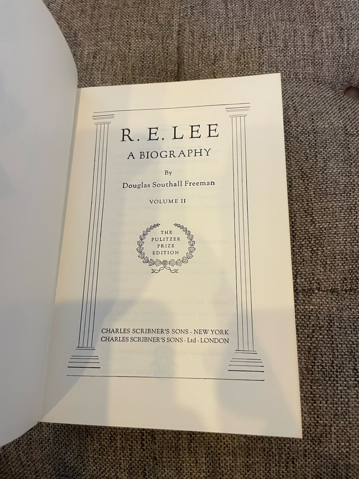 R.E. LEE Douglas Southall Freeman 4 Volumes **Pulitzer Prize Edition