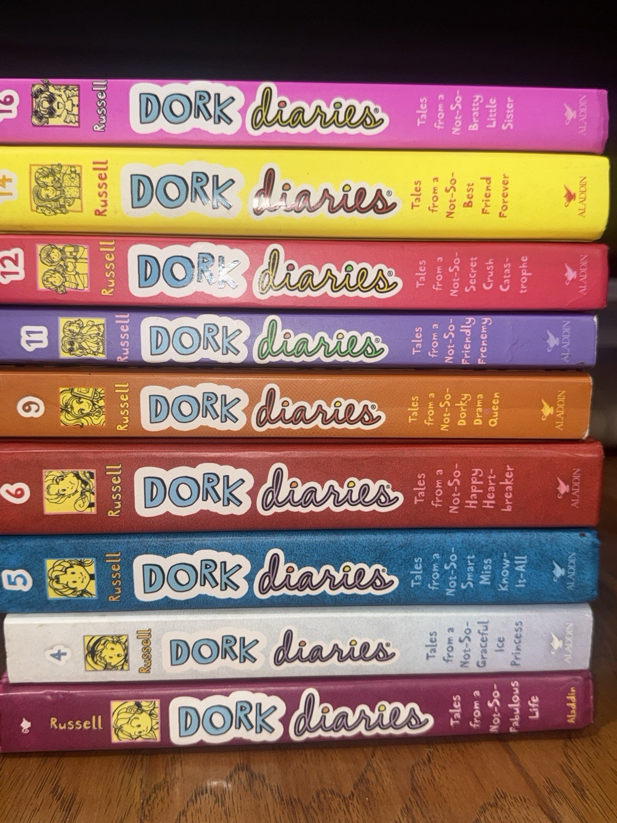 Dork Diaries 9 Book Lot Rachel Renee Russell #1 4 5 6 9 11 12 13 14 HC PB