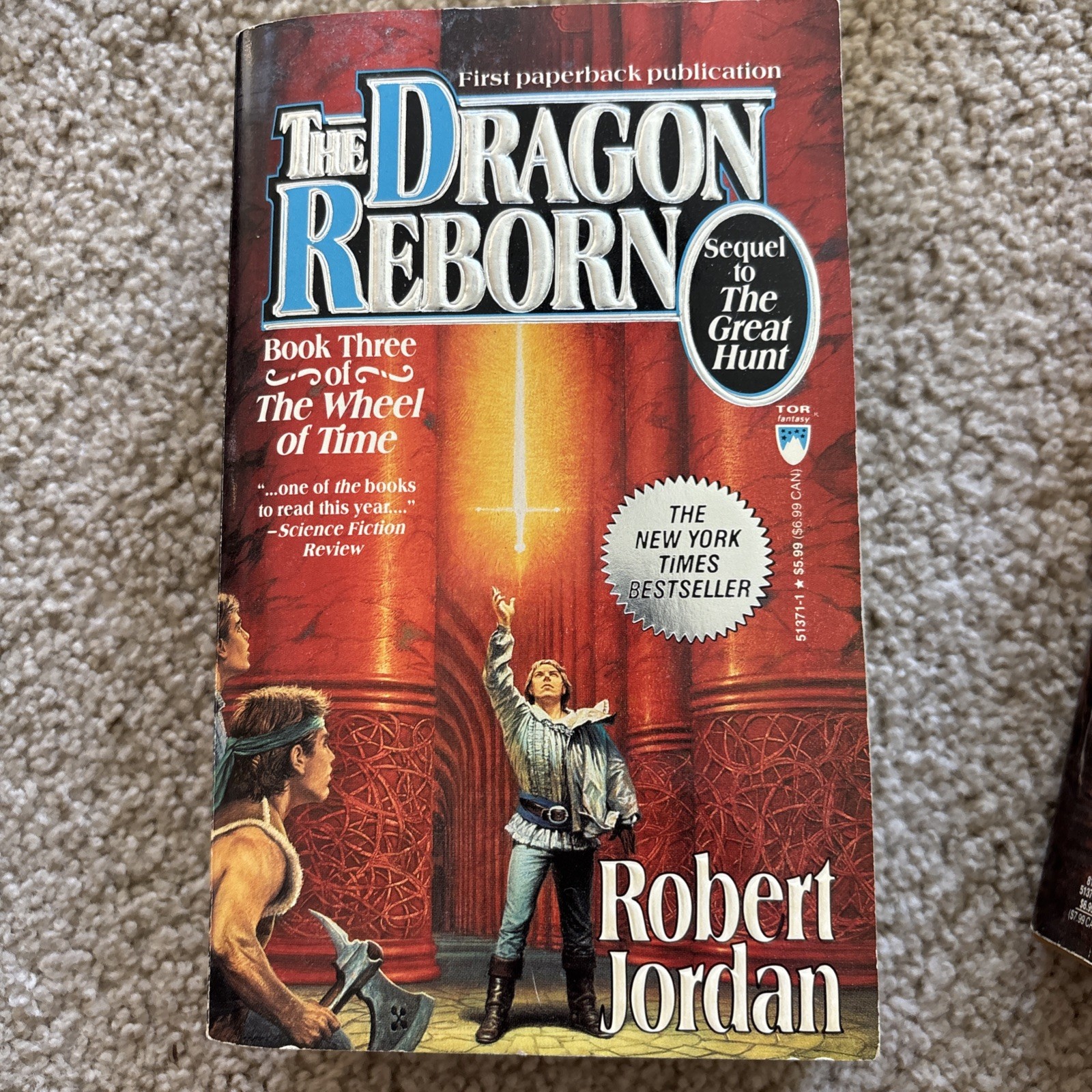 7 Book Lot – Robert Jordan – Wheel Of Time – Book 1, 2, 3, 4, 5, 8 and 12.