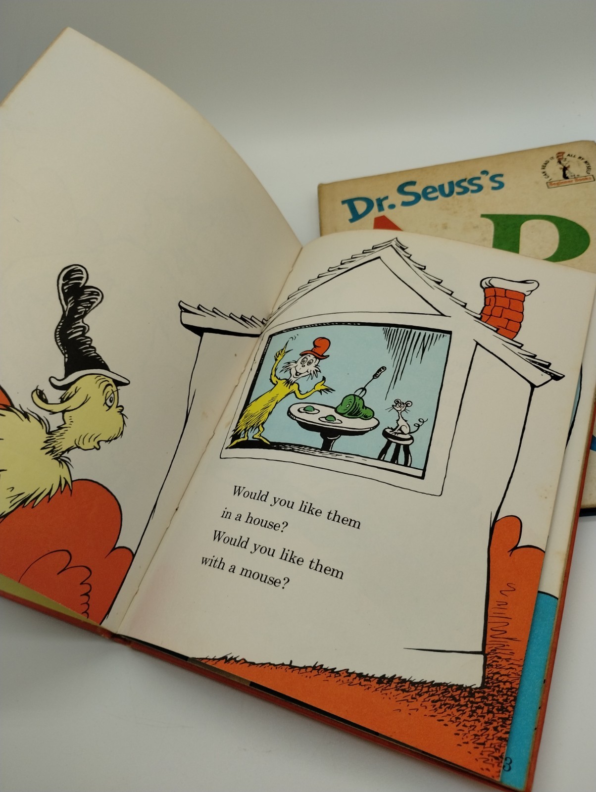 Lot Of 2 Vintage 1960 Dr. Suess Green Eggs & Ham 1963 ABC’s Hardcover Books