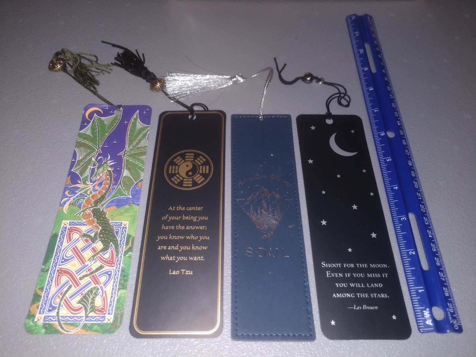Peter Pauper Press Various Bookmarks, Lot Of 4 Bookmark Pre-owned