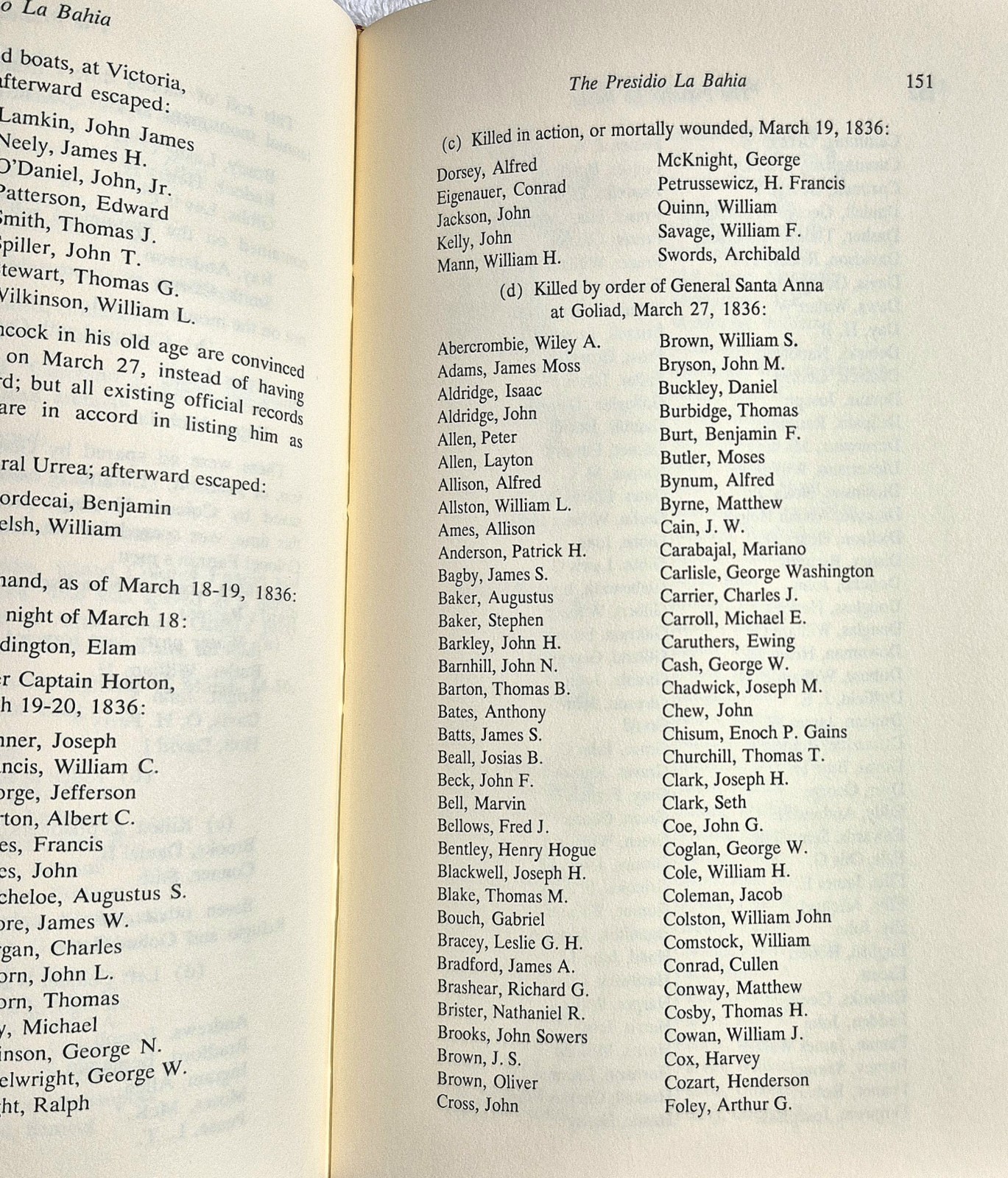 Presidio La Bahia • Kathryn Stoner O’Connor (1984 • 2nd Ed • HC) Map Attached