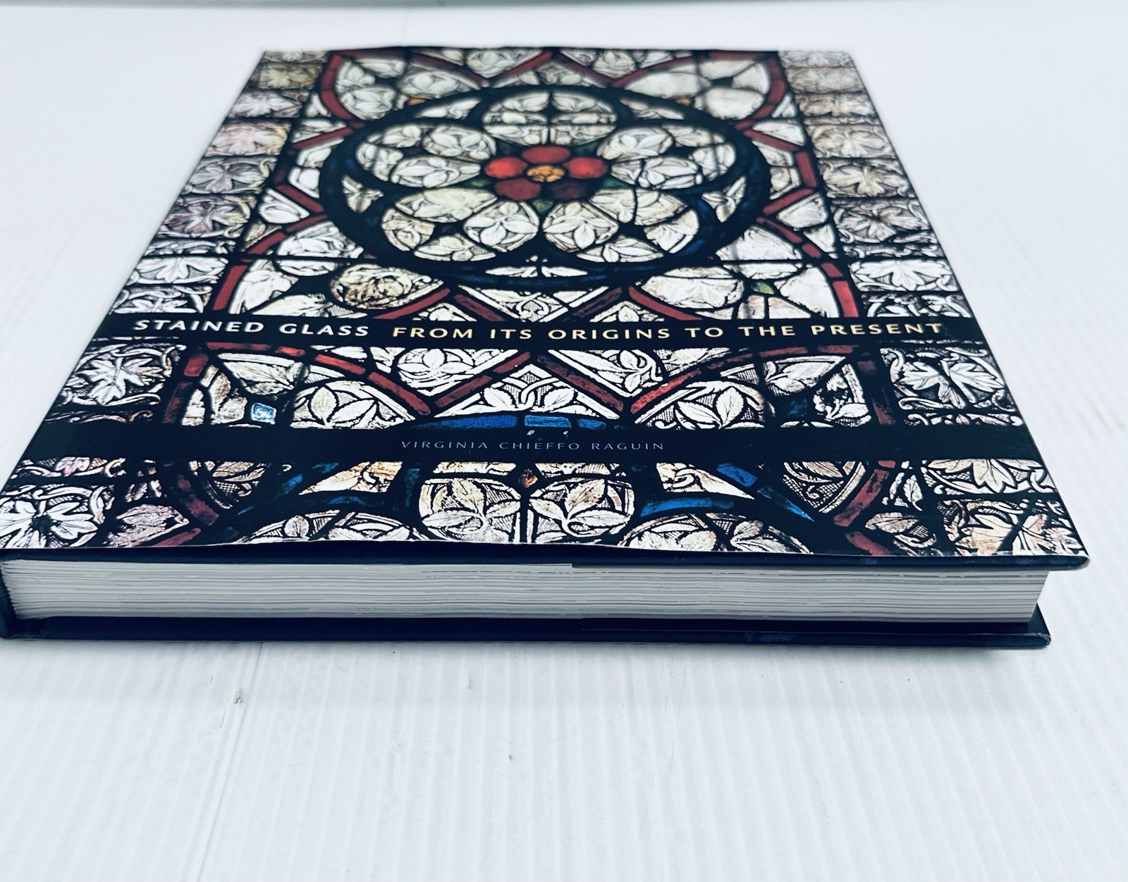 Virginia Raguin Stained Glass Origins to Present Art History Book Vintage 978081