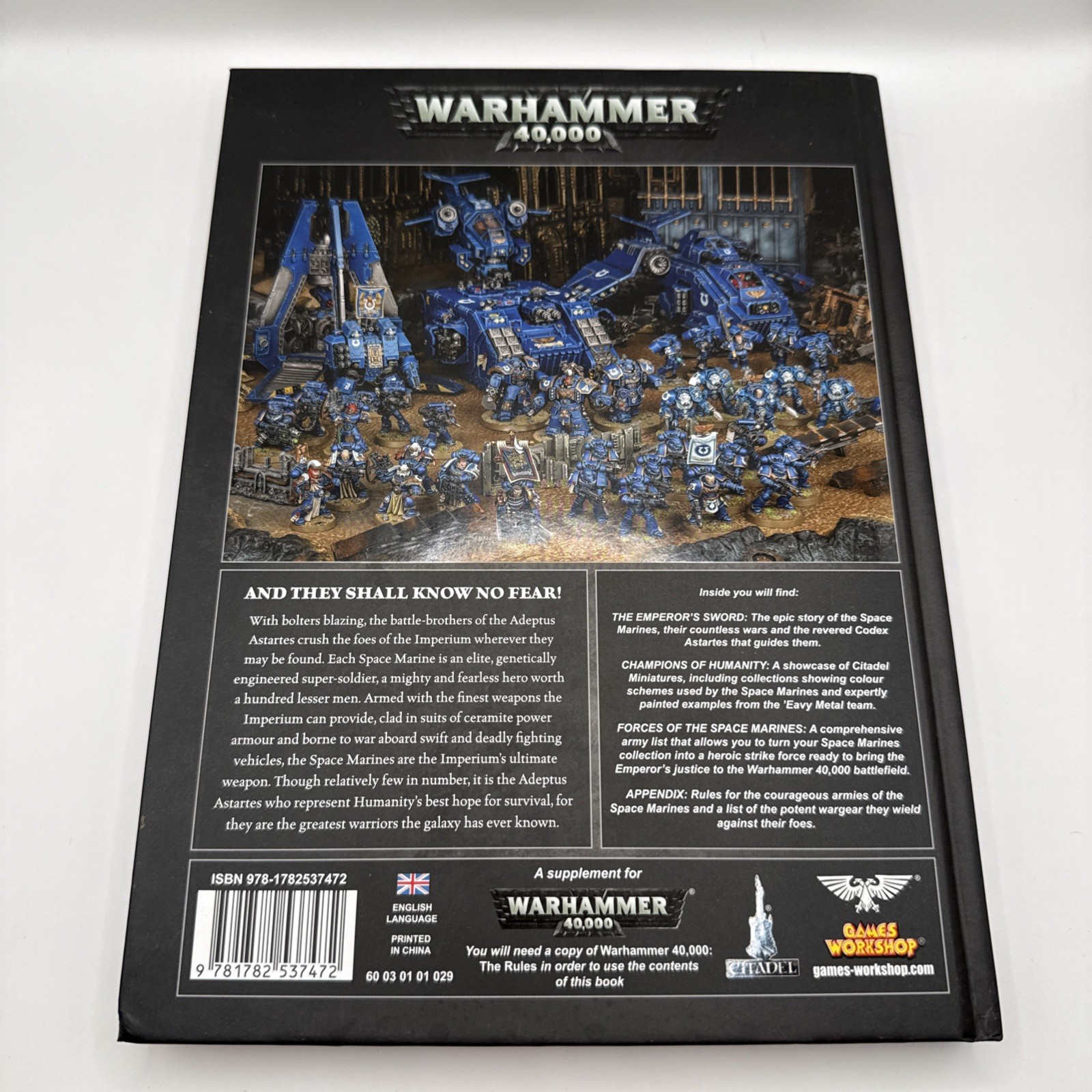 Warhammer 40K Codex Adeptus Astartes Space Marines 15 7th Edition Games Workshop