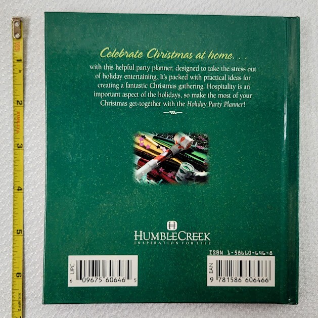 Christmas At Home Book HOLIDAY PARTY PLANNER Recipe Stocking Stuffer Gift