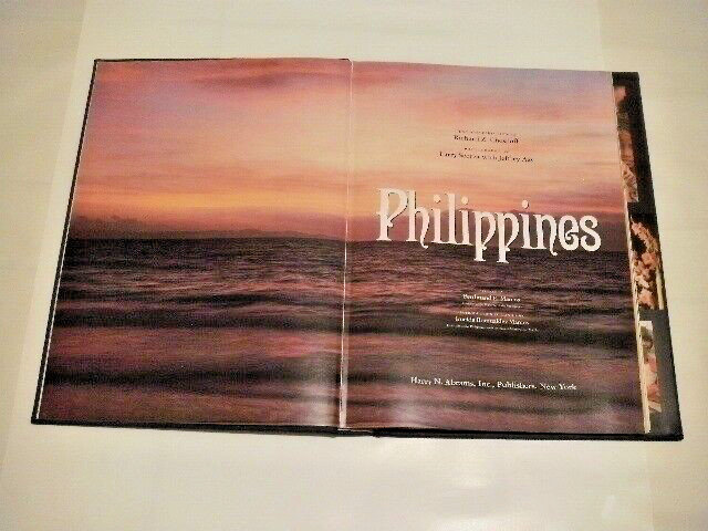 PHILIPPINES HARDCOVER BOOK 17 X 12 X 2-1/4 CHESNOFF 13 LB ABRAMS NATION TREASURE