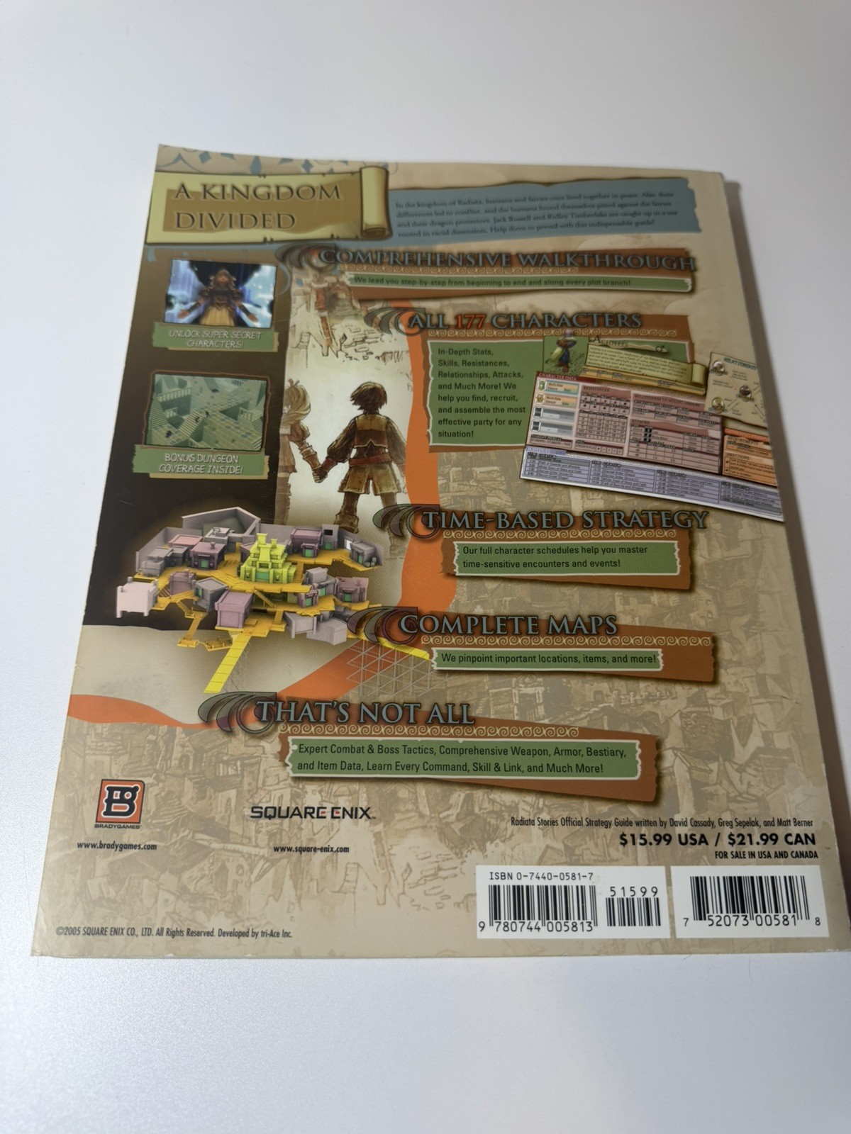 Radiata Stories Bradygames Official Strategy Guide