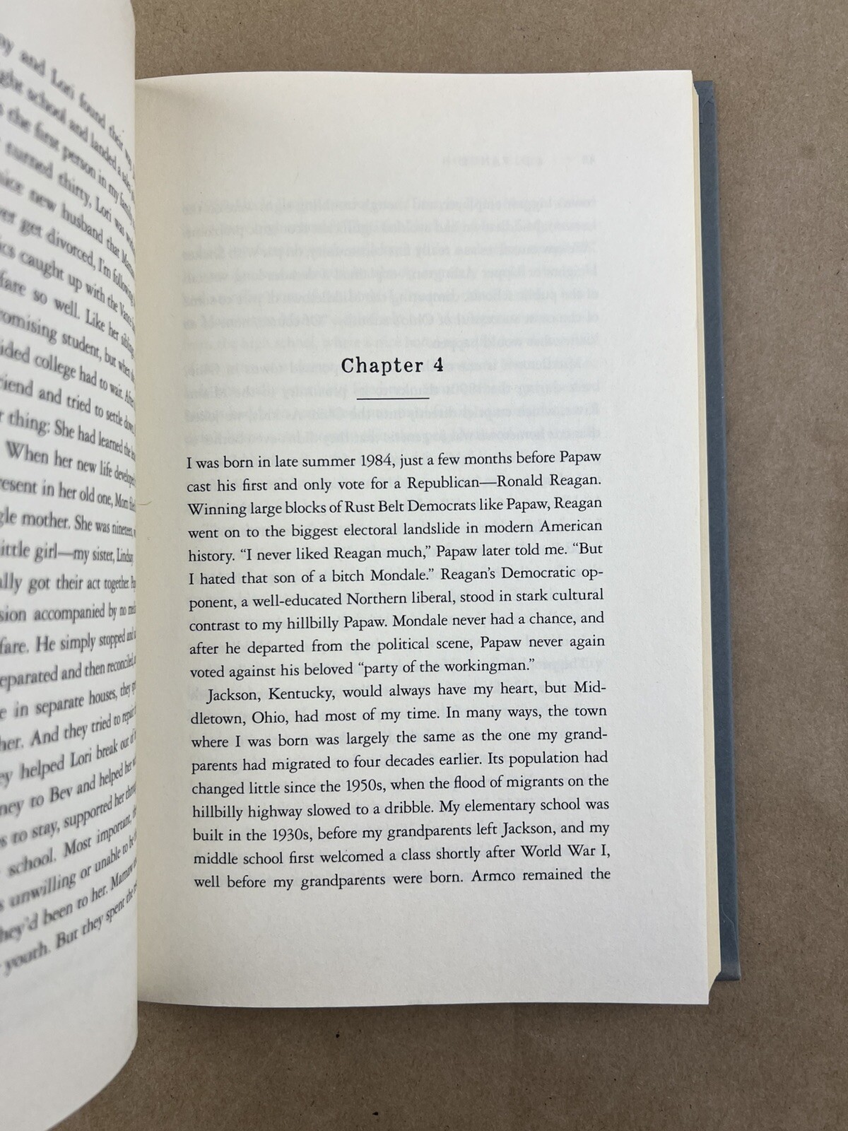 Hillbilly Elegy; J. D. Vance, Harper, 2016, First Edition, Early Printing, HC/DJ