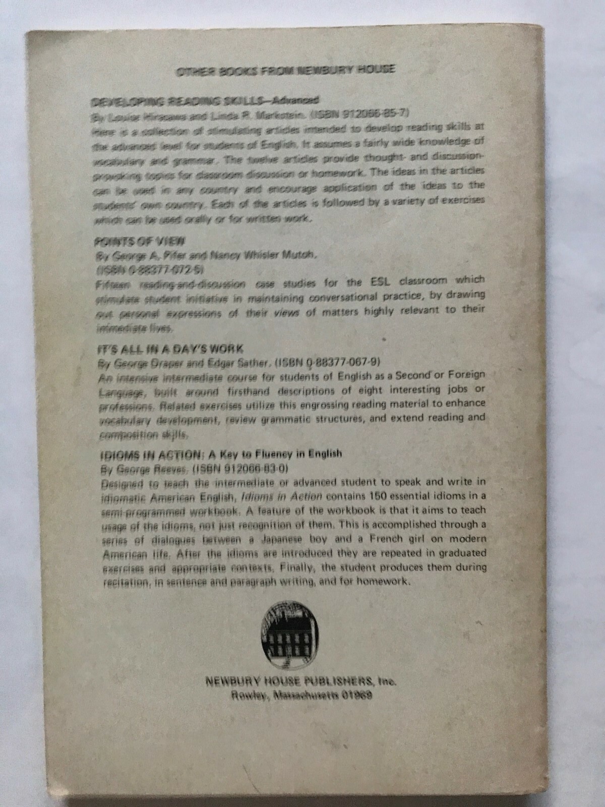 Expanding Reading Skills by Linda R. Markstein, Louise Hirasawa, 194 Pages